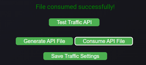 Generate API File Traffic Module