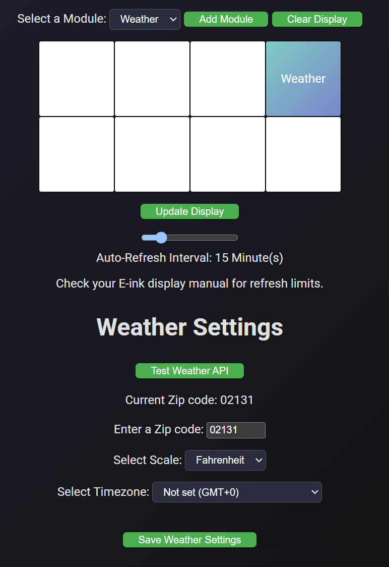 Weather Forecast Module
